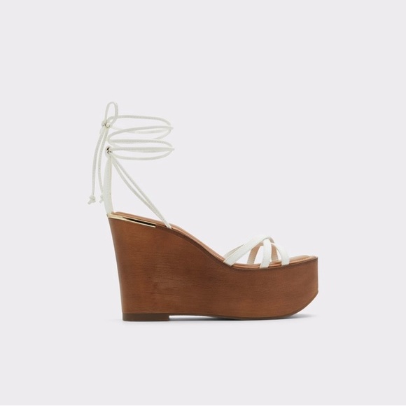 Aldo Shoes “Lamarina” Strappy Wedge Sandals NWT Size 10 - Picture 1 of 6